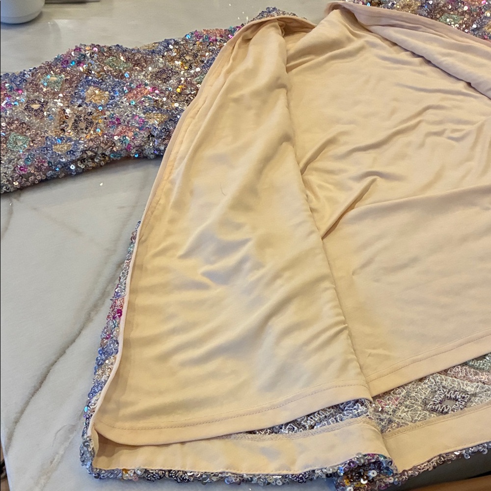 Oversized Sequin Open Cardigan - Picture 9 of 16